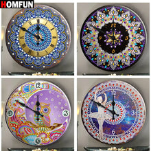 Load image into Gallery viewer, 5D Diamond Painting Clock Special Shaped Cartoon Mandala Diamond Embroidery Art Rhinestone Handicraft Home Decor Gift
