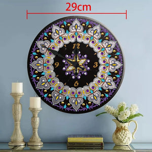 5D Diamond Painting Clock Special Shaped Cartoon Mandala Diamond Embroidery Art Rhinestone Handicraft Home Decor Gift
