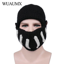 Load image into Gallery viewer, Winter Roman Hat Beanie Hats Warm Mask Knight Helmet Knitted Cap Handmade Gladiator Mask Novelty Hats
