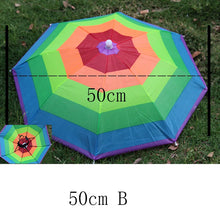 Load image into Gallery viewer, Umbrella Hat Novelty Foldable Outdoor Sun Shield Rainy Day Hands Folding &amp; Waterproof Multi-color Hat Cap Great Gift

