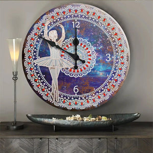 5D Diamond Painting Clock Special Shaped Cartoon Mandala Diamond Embroidery Art Rhinestone Handicraft Home Decor Gift