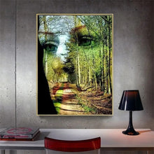Load image into Gallery viewer, 5D DIY Diamond Painting Picture Of Face Full Square Mosaic Diamond Embroidery Forest Home Decor Handmade Artwork
