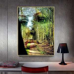 5D DIY Diamond Painting Picture Of Face Full Square Mosaic Diamond Embroidery Forest Home Decor Handmade Artwork