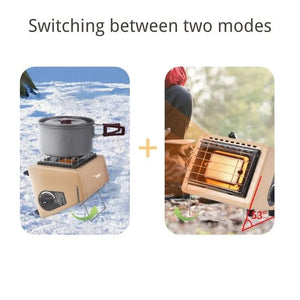 Portable Outdoor Gas Heater Camping Fishing Fish House Warmer Butane Propane Double Burner Heating Stove Infrared Gas Heater