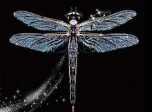 Load image into Gallery viewer, Dragonfly 5D DIY Diamond Painting Full 3D Square/Round Drill Embroidery Cross Stitch Wall Decor Insect Art
