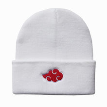 Load image into Gallery viewer, Men Women Beanies Fall Winter Warm Hat Anime Akatsuki Cosplay Red Cloud Embroidery Unisex Caps Knitted Bonnet
