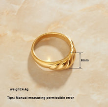 Load image into Gallery viewer, Gold Plated Rings For Women Golden Silver Twist Ring Finger Fashion Jewelry Finger Accessories Gifts Stylish Rings For Sale
