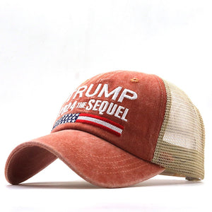 Hot Trump 2024 American Presidential Hat Make America Great Again Hat Donald Trump Republican Hat Cap MAGA Embroidered Mesh Cap
