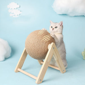 Cat Scratching Ball Toy Kitten Sisal Rope Ball Board Grinding Paws Toys Cats Scratcher Wear-Resistant Pet Furniture supplies