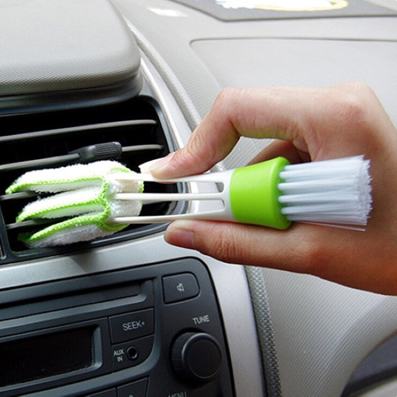 Portable Microfiber Car Vent Tire Rim Brush Car Wheel Auto Cleaning For Car With Plastic Handle Car Wash Detailing Tools Cleaning Blinds