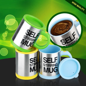 400ml Automatic Self Stirring Coffee Mug Liquid Mixing Stainless Steel Thermal Cup Electric Double Insulated Smart Cup