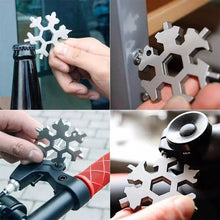 Load image into Gallery viewer, Multi-Tool Snowflake Turtle Wrench Tool Spanner Hex Wrench Multifunction Camping Outdoor Survival Tools Opener Screwdriver
