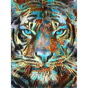 Full Round Diamond 5D DIY Diamond Painting Tiger Diamond Embroidery Cross Stitch Animal Cat Picture Ships from USA
