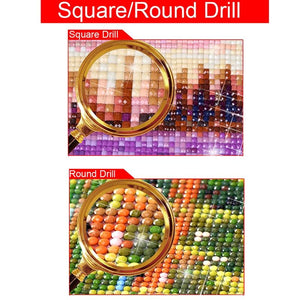 Witches 5D Diamond Painting Kit Full AB Drills Kits for Adults Kids DIY Mosaic Cross Stitch Pattern Handmade Embroidery Kits Wall Décor