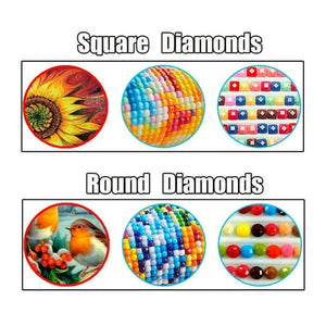 Colored Flowers 5D Diamond Painting DIY Drill Square Round Diamonds Arts Crafts Embroidery Bubble Rhinestone Painting Home Decoration