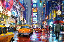 Load image into Gallery viewer, New York City 5D DIY Diamond Painting Full Square Drill Embroidery Cross Stitch Yellow Cab Home Decor

