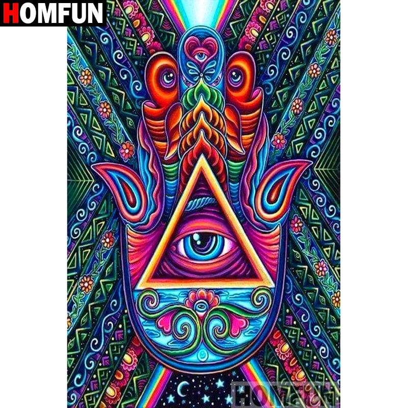 All Seeing Eye 5D Diamond Painting DIY Full Drill Square Round Diamonds Arts Crafts Embroidery Rhinestone Painting Home Decoration