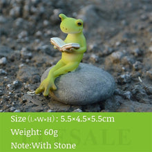Load image into Gallery viewer, Creative Cute Resin Rural Frog Statue Outdoor Frogs Sculpture For Home Desk Garden Store Decorative Decor Ornament Dropshipping
