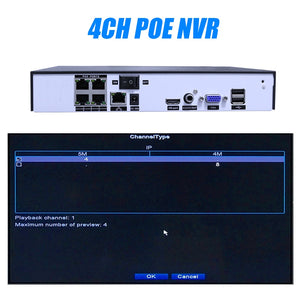 Hiseeu H.265 4/8CH POE NVR Security IP Camera Video Surveillance CCTV System P2P 5MP2MP Network Video Recorder Face Detect