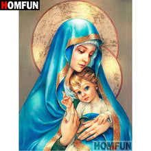 Load image into Gallery viewer, Diamond Painting Cross Stitch &quot;Religious woman&quot; Full Square Round DIY 5D Diamond Embroidery Picture Rhinestone Art
