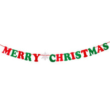 Load image into Gallery viewer, Christmas Banner Merry Christmas Decor for Home Garland Christmas Ornaments Noel Navidad 2021 Christmas Decor Happy New Year
