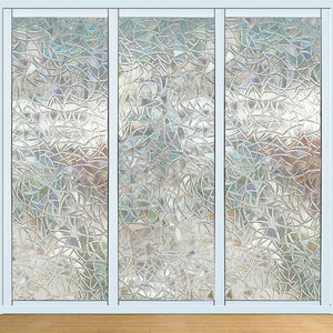 100cm*45cm Transparent Self-adhesive Wallpaper PVC Geometric Window Glass Door Stickers