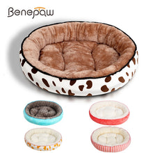 Load image into Gallery viewer, Benepaw Fashion Warm Soft Bed For Dogs Quality Autumn Winter Puppy Bed Cushion Small Meidum Pet House For Cats 5 Patterns
