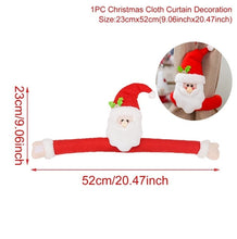 Load image into Gallery viewer, Santa Claus Elk Windows Christmas Curtain Decor Clip Merry Christmas Decor for Home Christmas Gifts
