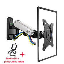 Load image into Gallery viewer, NB F120 17-27&quot; aluminum GS Gas Spring 360 rotate Full Motion TV Wall Mount Bracket lcd monitor wall mount stand  screen holder
