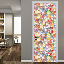 Load image into Gallery viewer, Home Design Door Decals Stickers on Doors DIY Self-adhesive Sticker Door Decorating Waterproof Wallpaper
