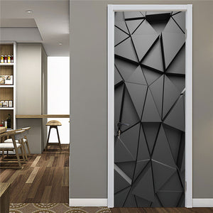 Home Design Door Decals Stickers on Doors DIY Self-adhesive Sticker Door Decorating Waterproof Wallpaper