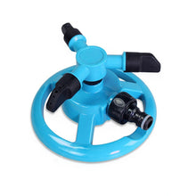 Load image into Gallery viewer, 360-Degree Garden Sprinklers Automatic Watering Grass Lawn Rotating Water Sprinkler 3-Arms Nozzles Garden Hydration Tools
