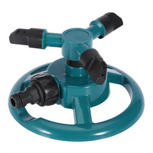 Load image into Gallery viewer, 360-Degree Garden Sprinklers Automatic Watering Grass Lawn Rotating Water Sprinkler 3-Arms Nozzles Garden Hydration Tools
