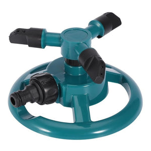 360-Degree Garden Sprinklers Automatic Watering Grass Lawn Rotating Water Sprinkler 3-Arms Nozzles Garden Hydration Tools