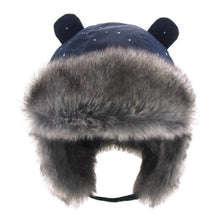Load image into Gallery viewer, Kids Thickened Fur Hats Winter Windproof Keep Warm Hat for Girls Boys Cute Little Ear Ushanka Cap Children 0-4 Years Bomber Cap
