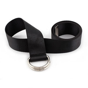 Stylish Checkerboard Belt Canvas Waist Belts Waistband Casual Style Checkered Black White Belt