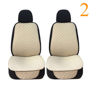Large Size Flax Car Seat Cover Protector Linen Front or Rear Seat Back Cushion Pad Mat Backrest for Auto Interior Truck Suv Van