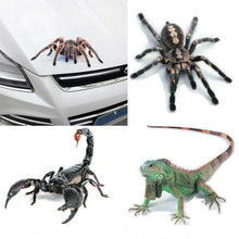 Load image into Gallery viewer, 3D Spider Lizard Scorpion Car Sticker 3D animal pattern Vehicle Window Mirror Bumper Decal Decor Water-resistant High stickiness
