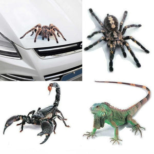 3D Spider Lizard Scorpion Car Sticker 3D animal pattern Vehicle Window Mirror Bumper Decal Decor Water-resistant High stickiness