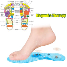 Load image into Gallery viewer, Unisex Magnetic Massage Insoles Foot Acupressure Shoe Pads Therapy Slimming Insoles for Weight Loss Transparent

