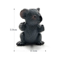 Load image into Gallery viewer, Simulation Squirrel Elephant Parrot Wombat Animal model figurine home decor miniature fairy garden decoration accessories figure
