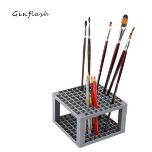 1pc black 96grid bag pen holder paint brush holder watercolor oil acrylic painting tool pencil case stationary art