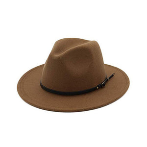 Fedora Hat Men Women Imitation Woolen Winter Women Felt Hats Men Fashion Black Top Jazz Hat Fedoras Chapeau Sombrero Mujer 2019