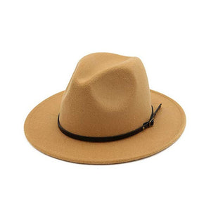 Fedora Hat Men Women Imitation Woolen Winter Women Felt Hats Men Fashion Black Top Jazz Hat Fedoras Chapeau Sombrero Mujer 2019