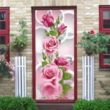 Load image into Gallery viewer, DIY 3D Decorative Wall Papers For The Door Stickers Waterproof Vinyl Design Self Stick View Door Posters

