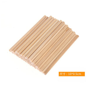 50Pcs DIY Crafts Wooden Stick Popsicle Colorful Ice Cream Sticks Hand Craft Art Creative Educational Toys For Children Kids Fun Time