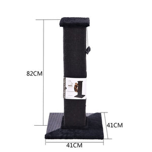 Dropshipping 82 CM Cats Ultimate Scratching Post 100% NATURAL durable sisal Cat Tree For Kittern Cat climbing frame Tower Condo