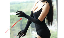 Load image into Gallery viewer, Smooth Seamless Sheer Long Gloves Affordable luxury Smooth Black White Beige Gray

