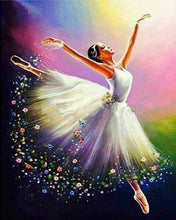 Load image into Gallery viewer, Painting By Numbers Paint Ballet Dancer DIY Canvas Picture Hand Painted Oil Painting Music Girl Home Decoration
