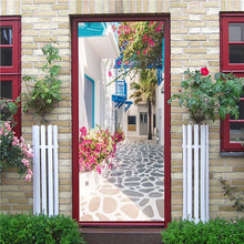 Load image into Gallery viewer, Creative 3D DIY Door Sticker 95x215cm/Custom Size Self Adhesive Wallpaper On the Doors DIY Renovation Waterproof Poster For Bedroom
